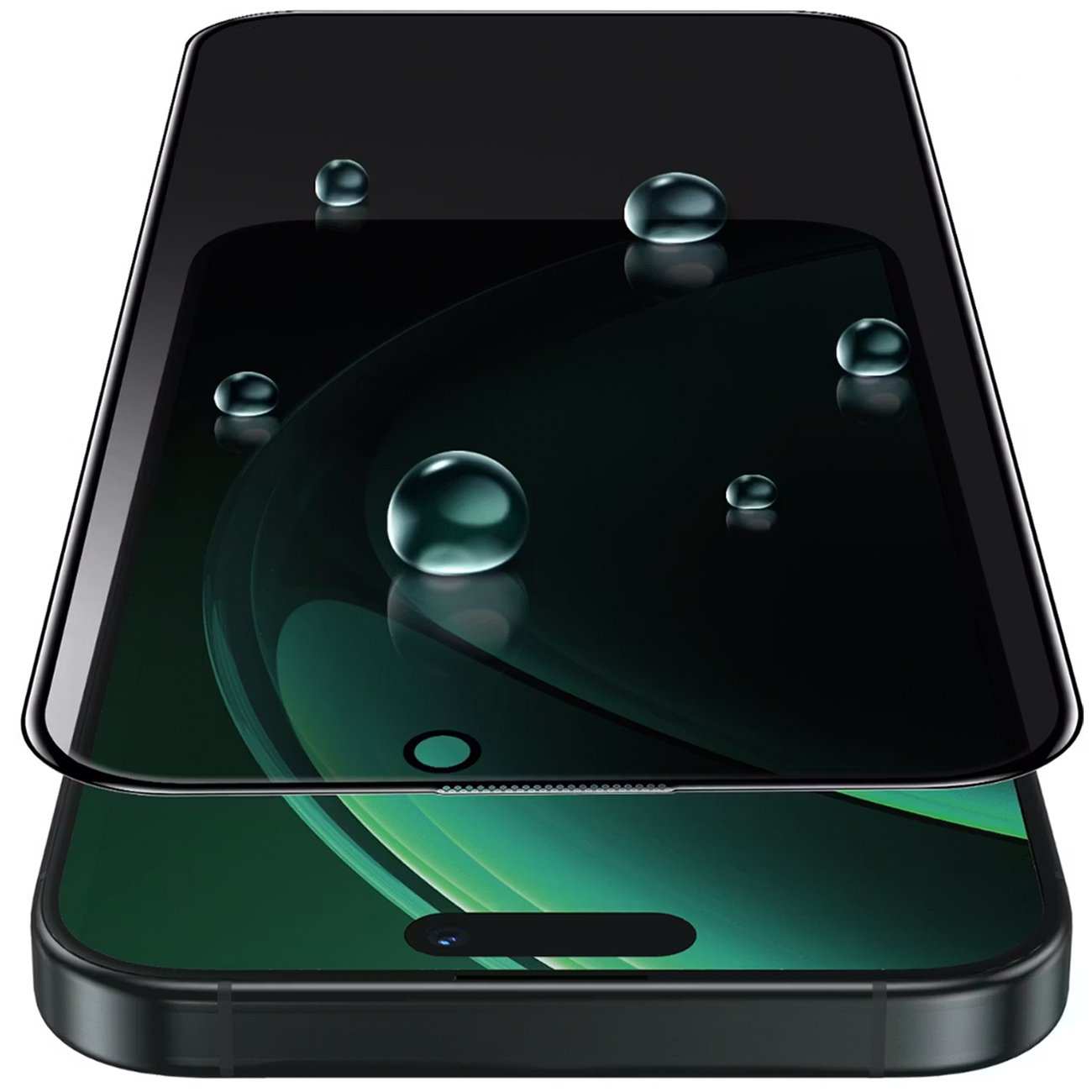 گلس پرایوسی ایربگدار آیفون 16 و آیفون 15 سهبعدی گرینلاین GN3DSIL16BK