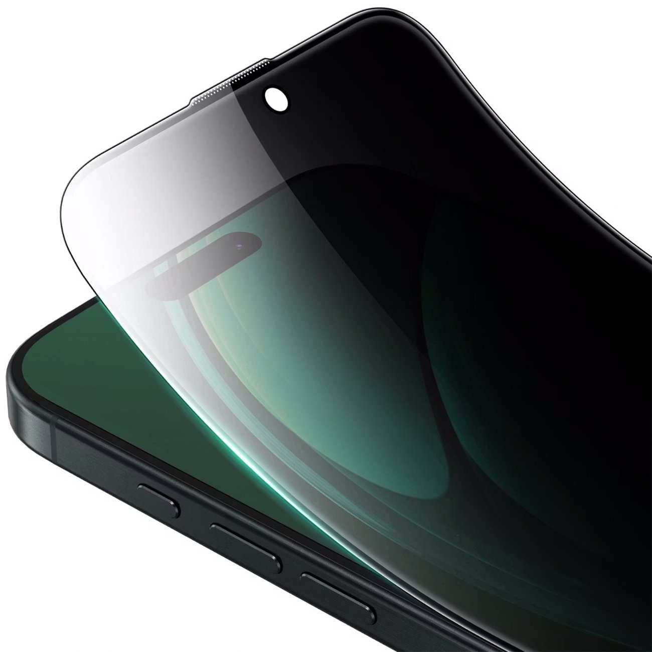 گلس پرایوسی ایربگدار آیفون 16 و آیفون 15 سهبعدی گرینلاین GN3DSIL16BK