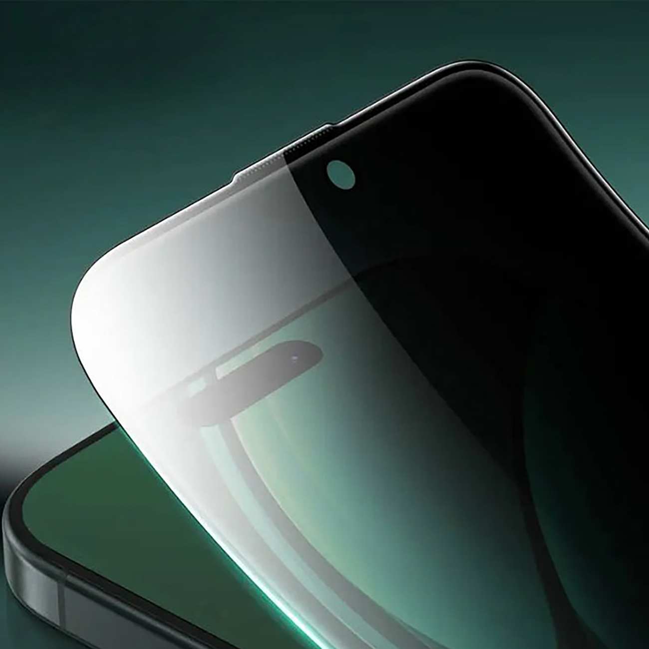 گلس پرایوسی آیفون 16 پرو سه بعدی گرین GN3DSIL16PBK