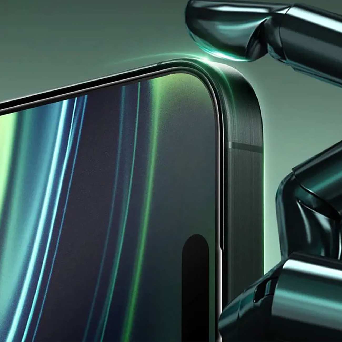 گلس پرایوسی آیفون 16 پرو سه بعدی گرین GN3DSIL16PBK