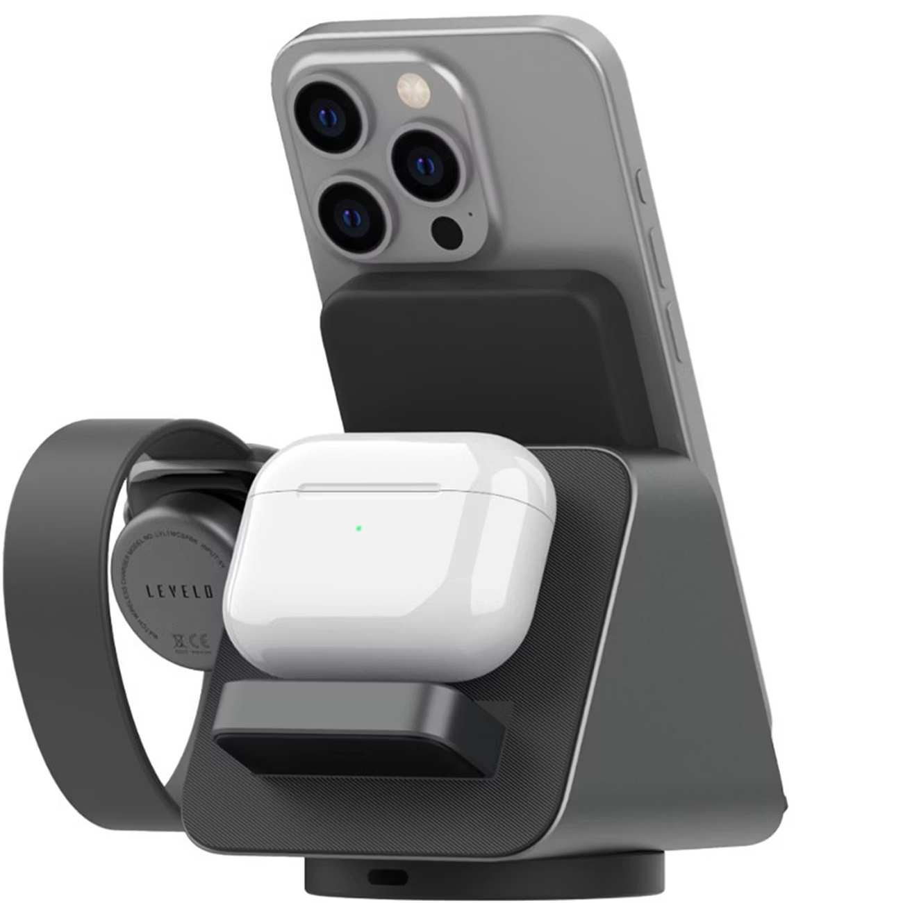 پاوربانک وایرلس 5000 سه کاره لِوِلو LVLTWCSPBK