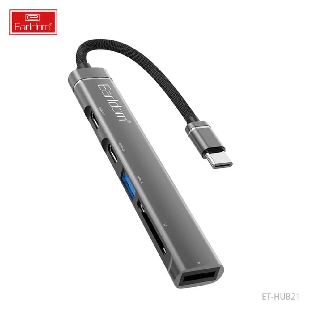 هاب تایپ سی 5 پورت ارلدام ET-HUB21