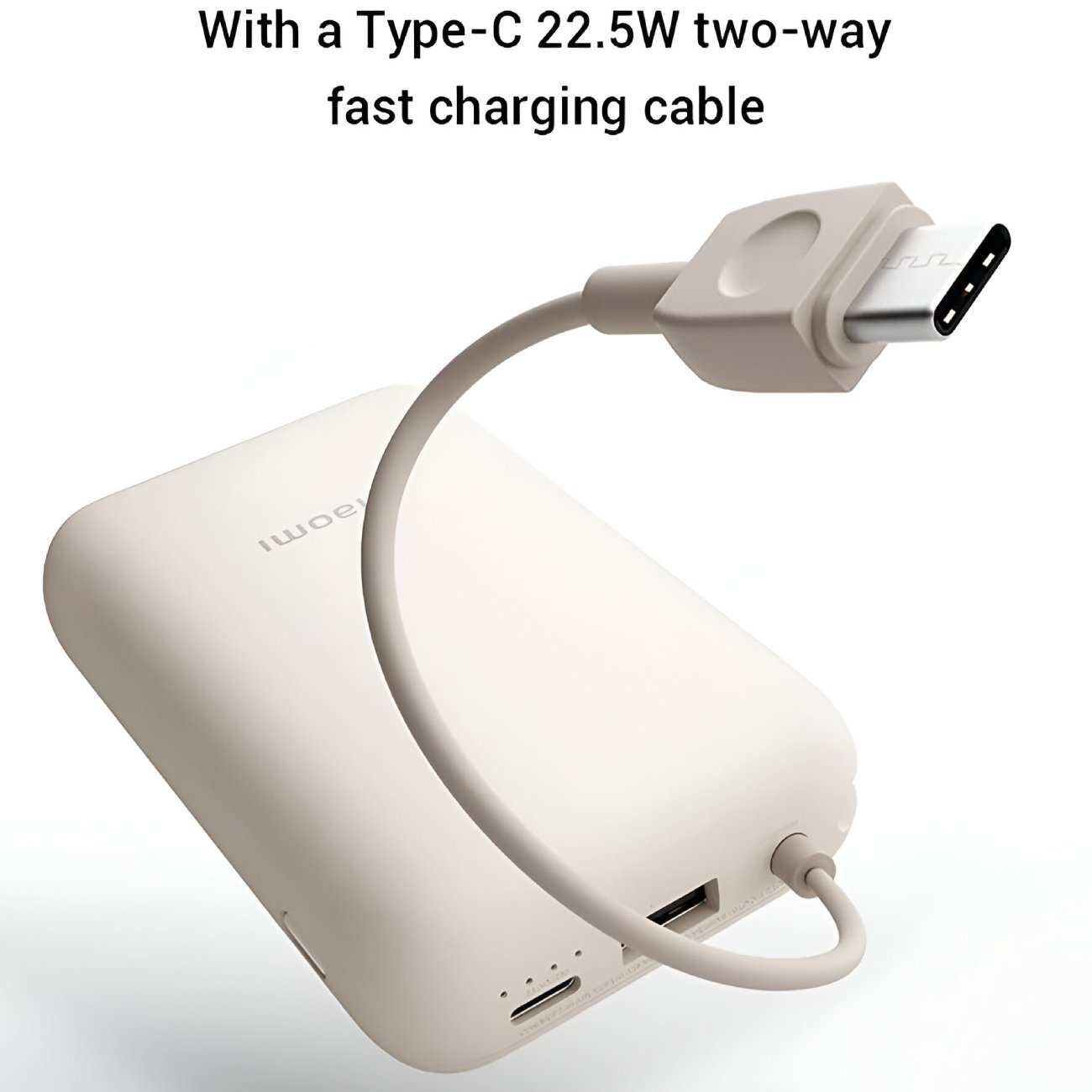 پاوربانک Type-C و USB فست شارژ 22.5 وات 10000 میلی آمپر شیائومی Tan GL P15ZM