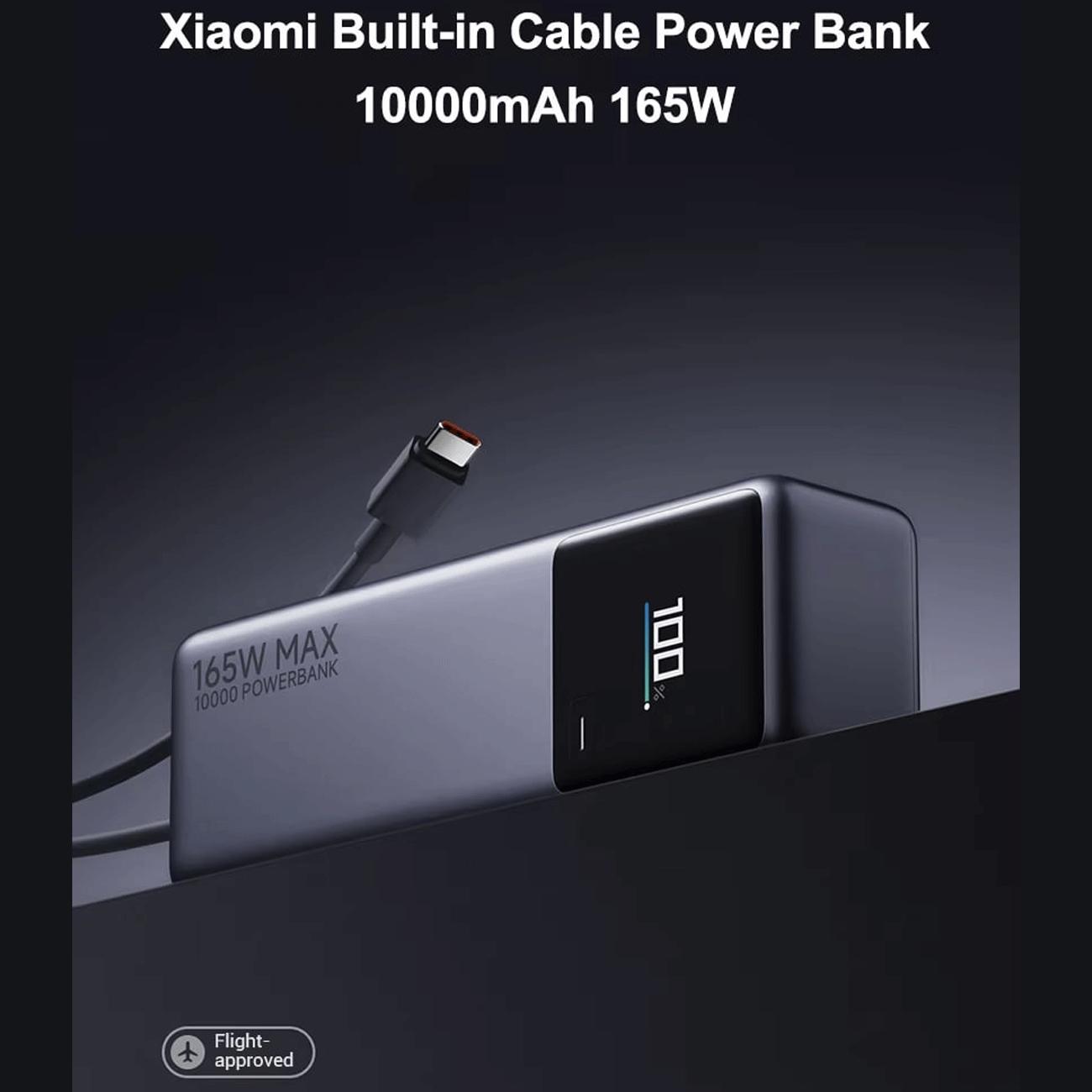 پاوربانک تایپسی 45 وات و کابل تایپ سی 120 وات 10000 شیائومی PB1165MI