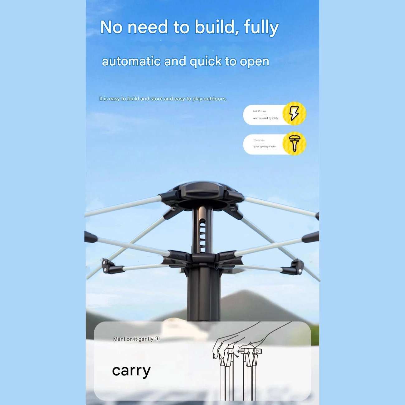 چادر مسافرتی اتوماتیک تنژیانشه TXZ-AAA3065