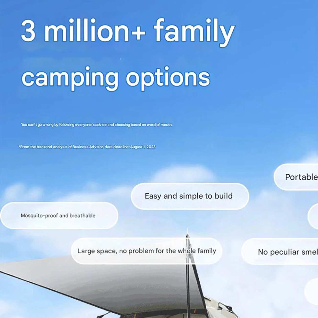 چادر مسافرتی اتوماتیک تنژیانشه TXZ-AAA3065