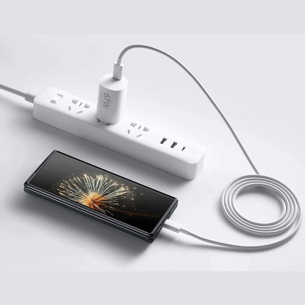 کابل و شارژر اصلی شیائومی تایپ C فست شارژ 67 وات MDY-16-EJ