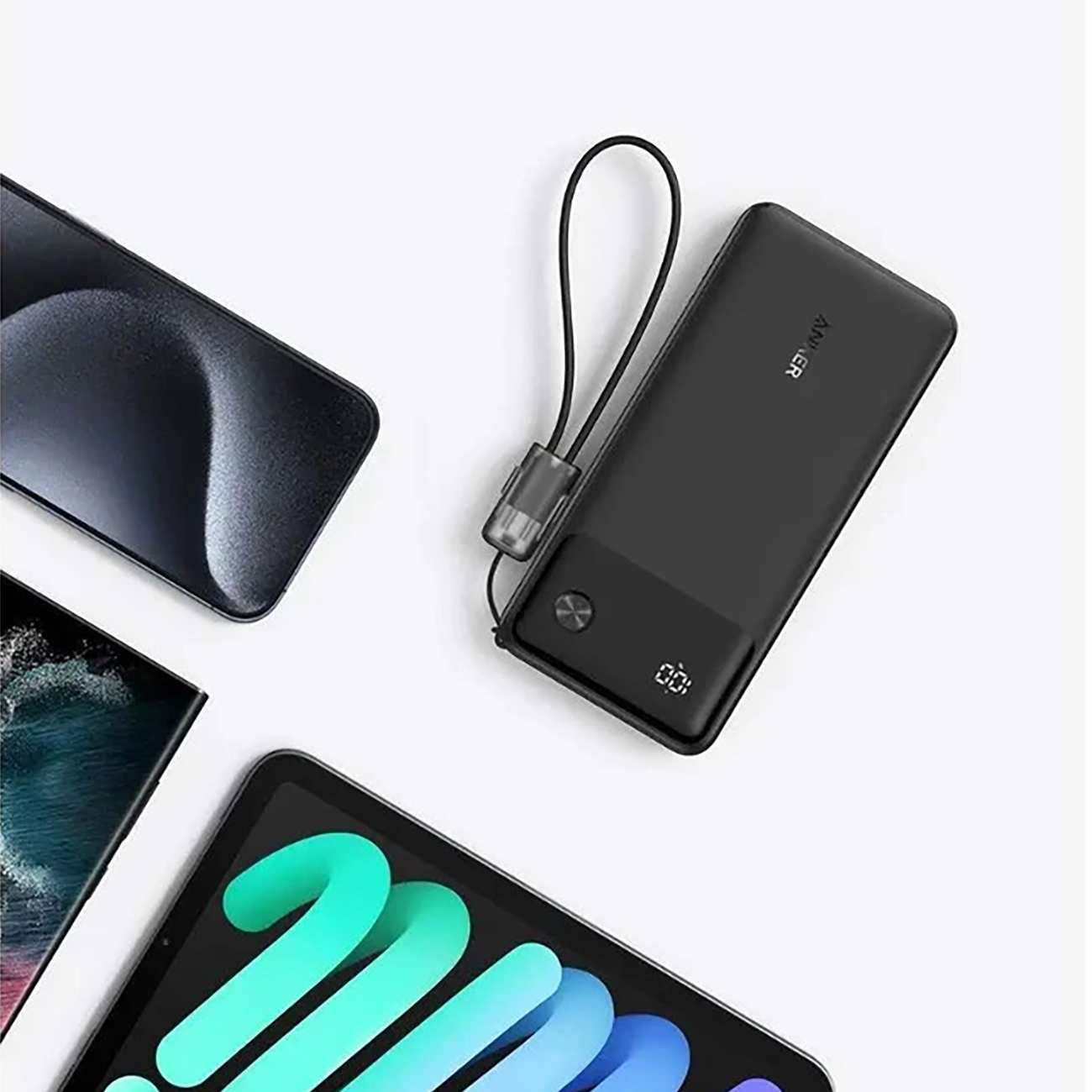 پاوربانک 10000 فست شارژ 22.5 وات Type-C و USB انکر A1388