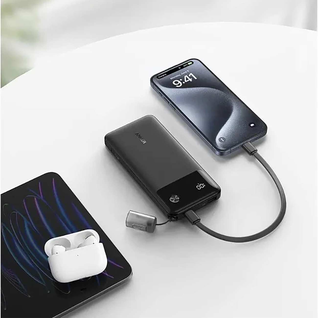 پاوربانک 10000 فست شارژ 22.5 وات Type-C و USB انکر A1388