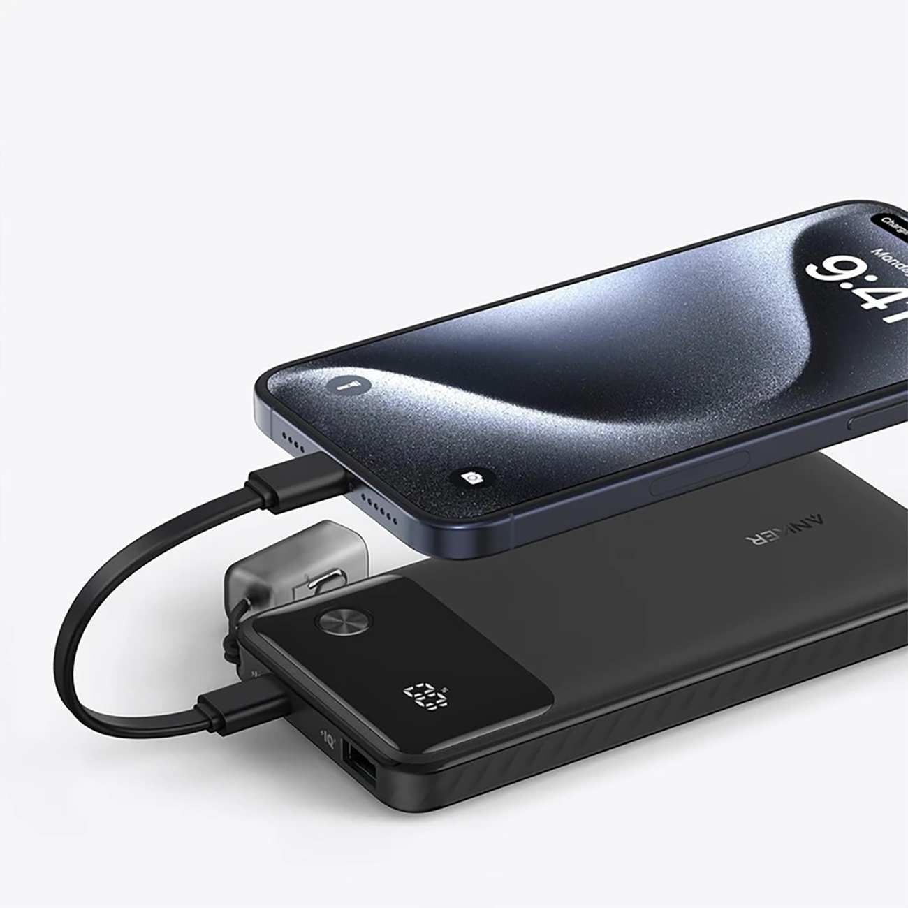 پاوربانک 10000 فست شارژ 22.5 وات Type-C و USB انکر A1388