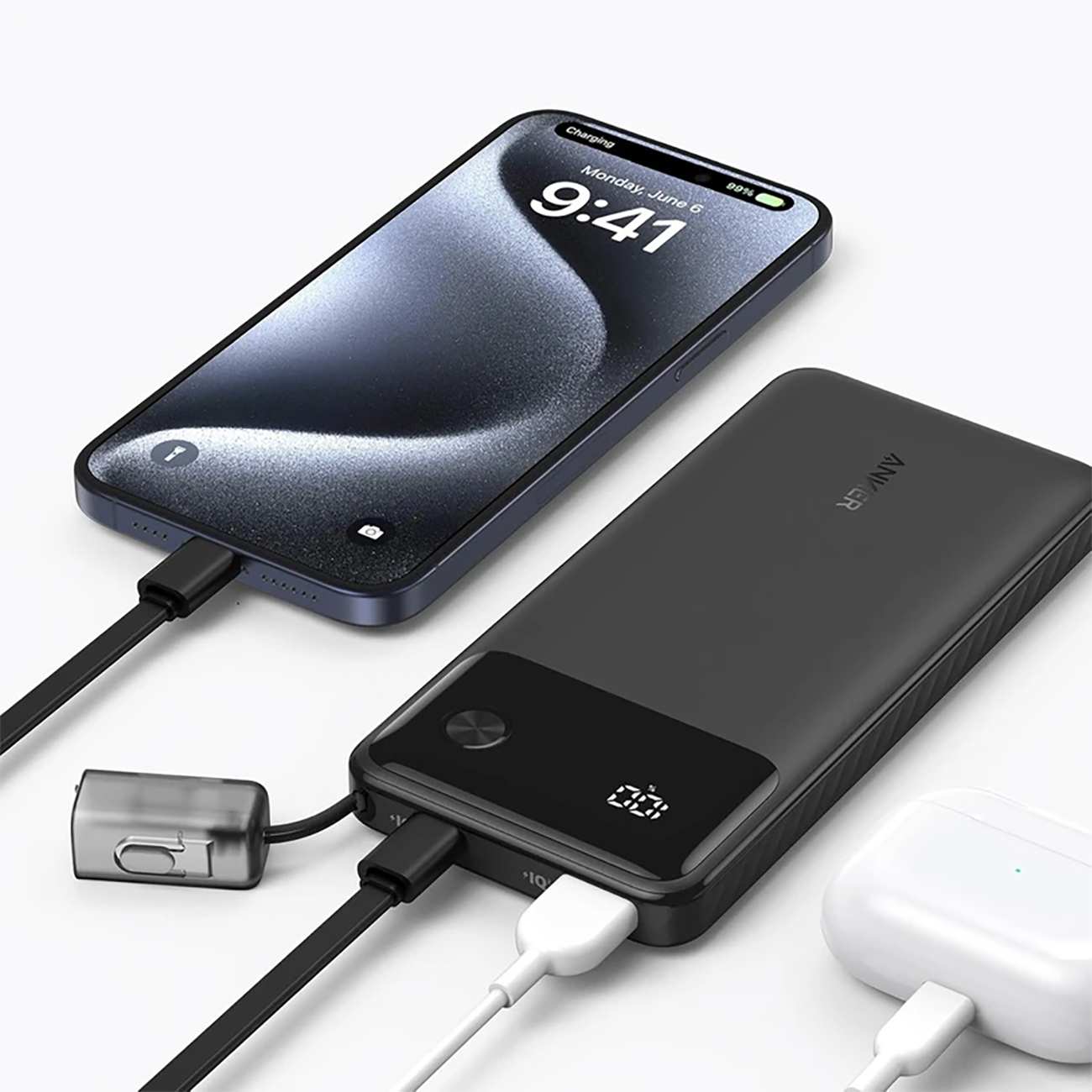 پاوربانک 10000 فست شارژ 22.5 وات Type-C و USB انکر A1388