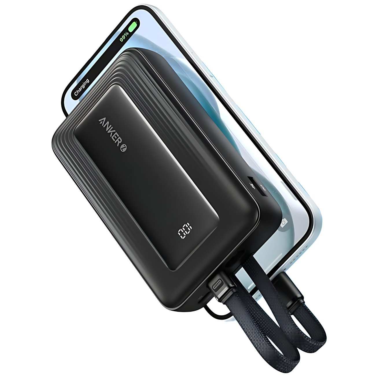 پاور بانک فست شارژ 30 وات USB، Type-C و لایتنینگ 20000 میلی آمپر انکر A1681