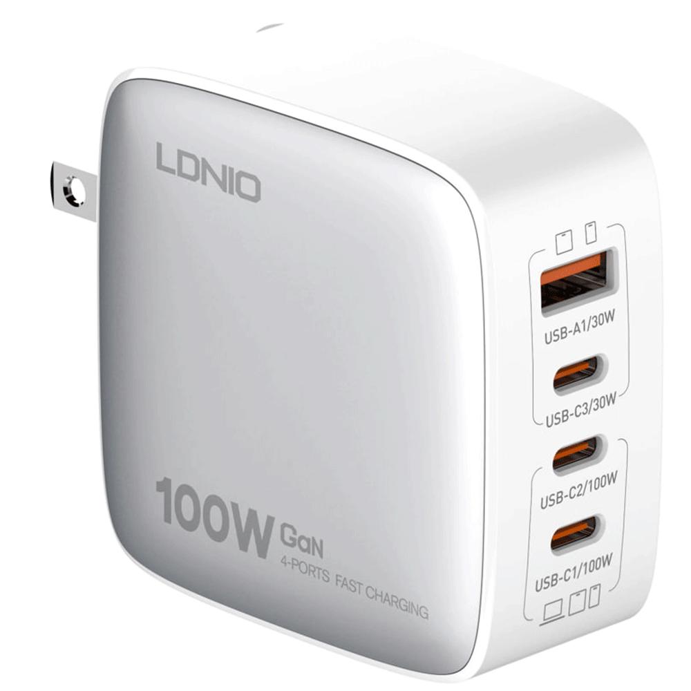 شارژر دیواری شارژ سریع 100 وات USB و Type-C الدنیو Q408