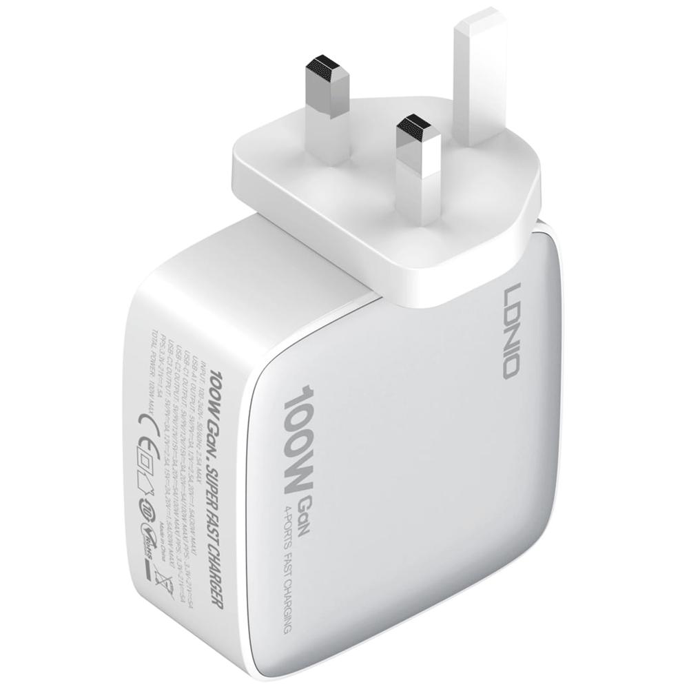 شارژر دیواری شارژ سریع 100 وات USB و Type-C الدنیو Q408