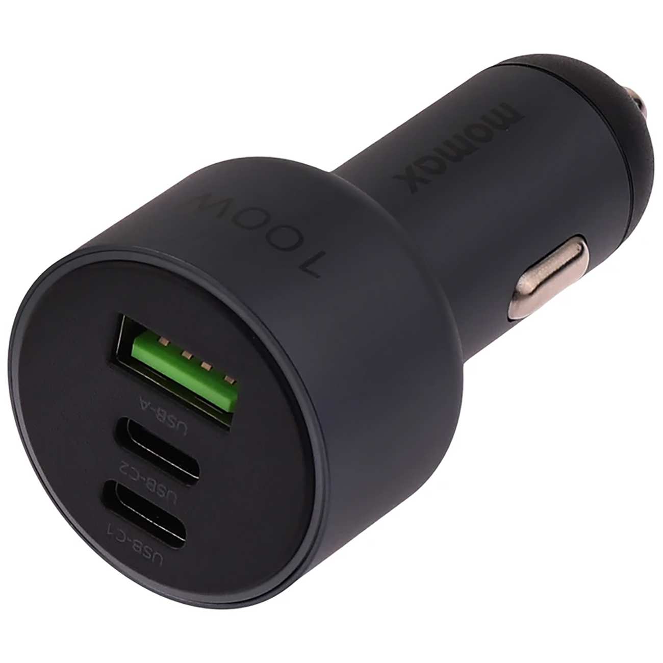 شارژر فندکی فست شارژ ماشین تایپ سی 100 وات مومکس UC17