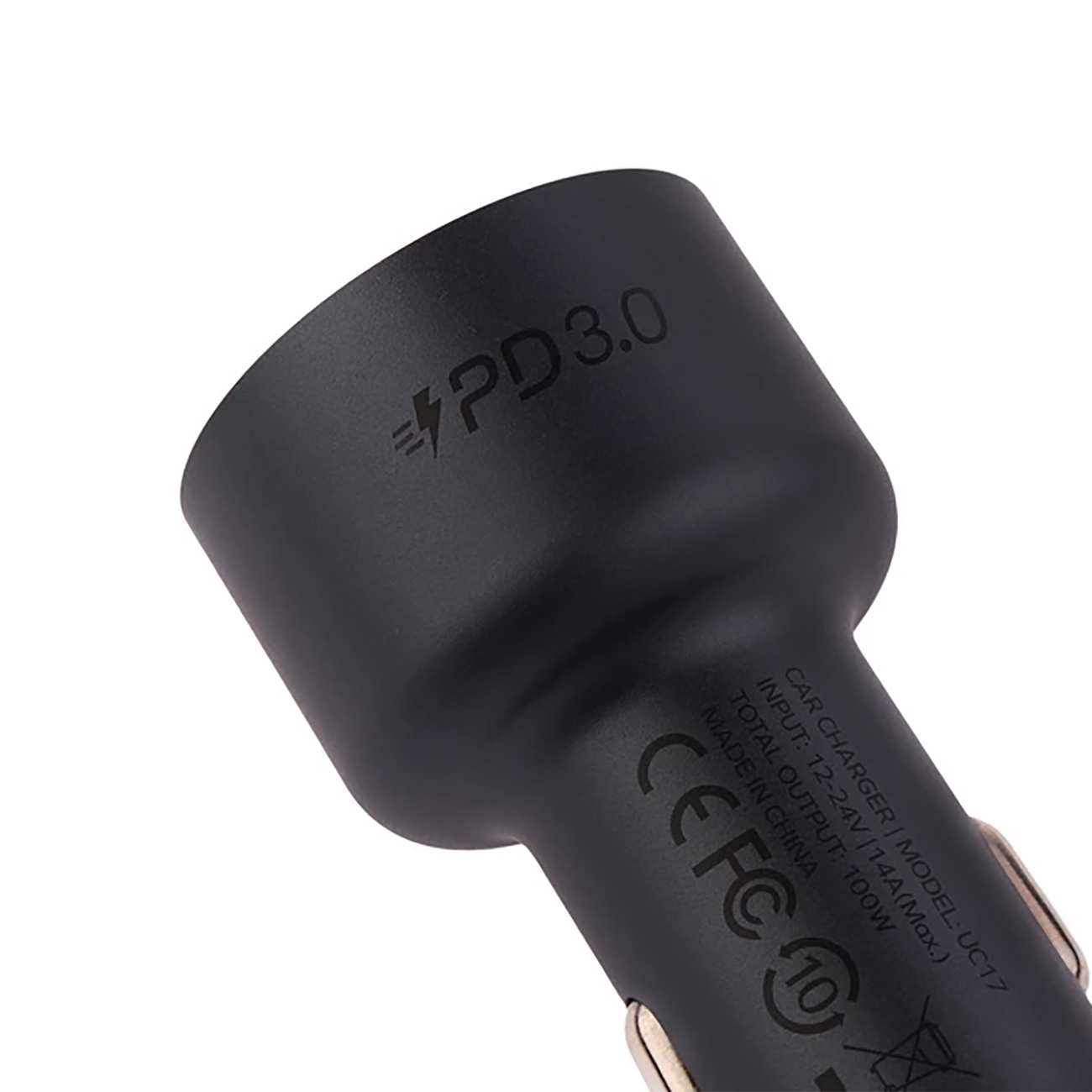 شارژر فندکی فست شارژ ماشین تایپ سی 100 وات مومکس UC17