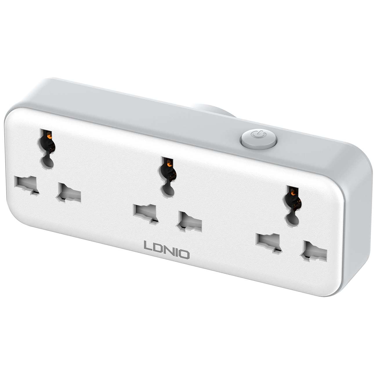 چندراهی برق دیواری 2500 وات 3 سوکت، یک USB و یک Type-C فست شارژ 30 وات الدنیو SC3317