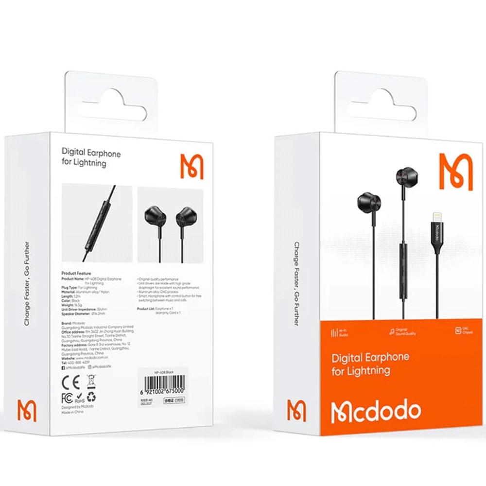 هندزفری لایتنینگ مکدودو HP-408