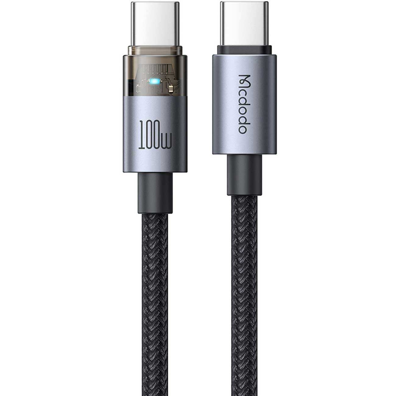 کابل شارژ سریع تایپ سی به تایپ سی 100 وات 5 آمپر 1.2 متری مکدودو CA-558