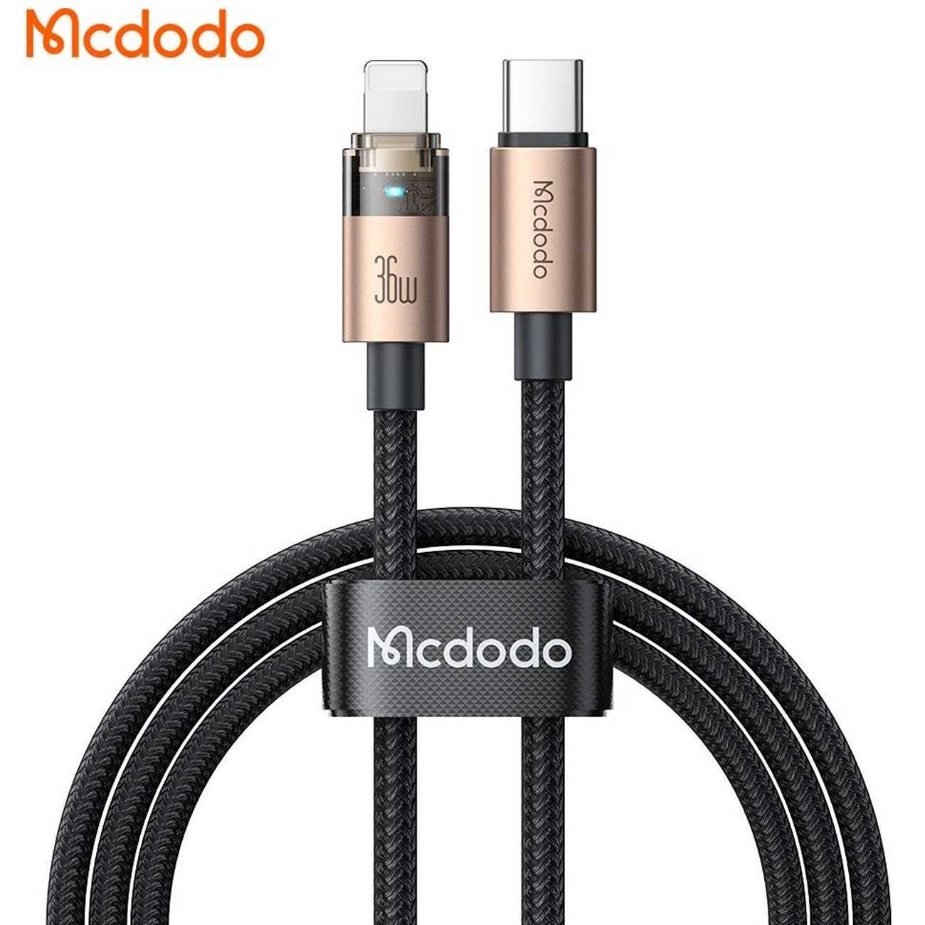 کابل شارژ سریع تایپ سی به لایتنینگ 36 وات 1.2 متری کارپلی مکدودو CA-694