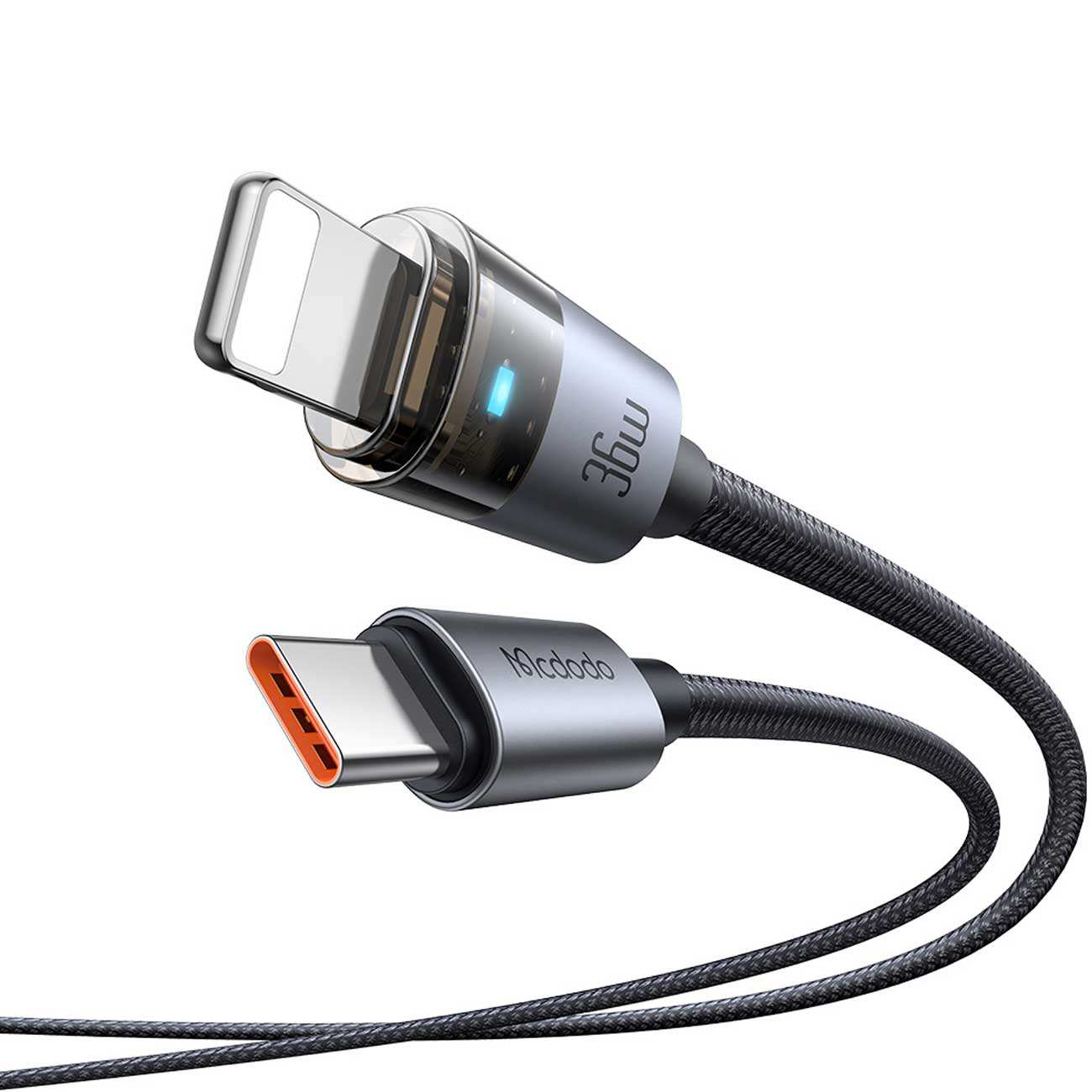 کابل شارژ سریع تایپ سی به لایتنینگ 36 وات 1.2 متری کارپلی مکدودو CA-694