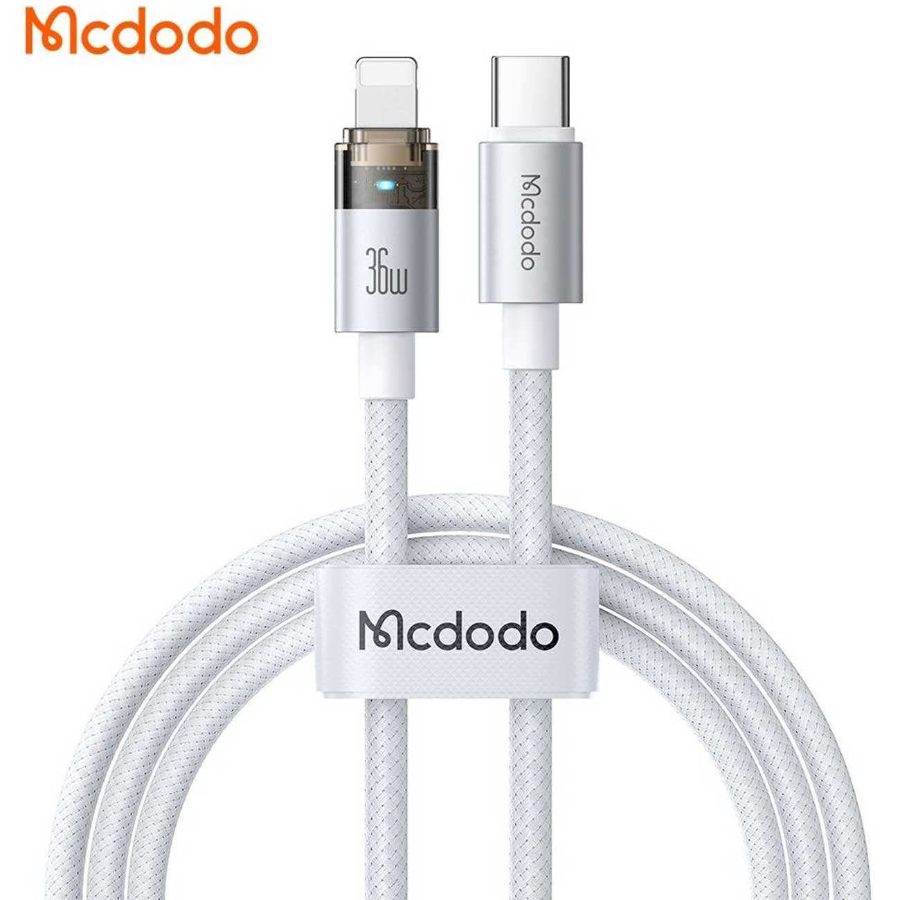 کابل شارژ سریع تایپ سی به لایتنینگ 36 وات 1.2 متری کارپلی مکدودو CA-694