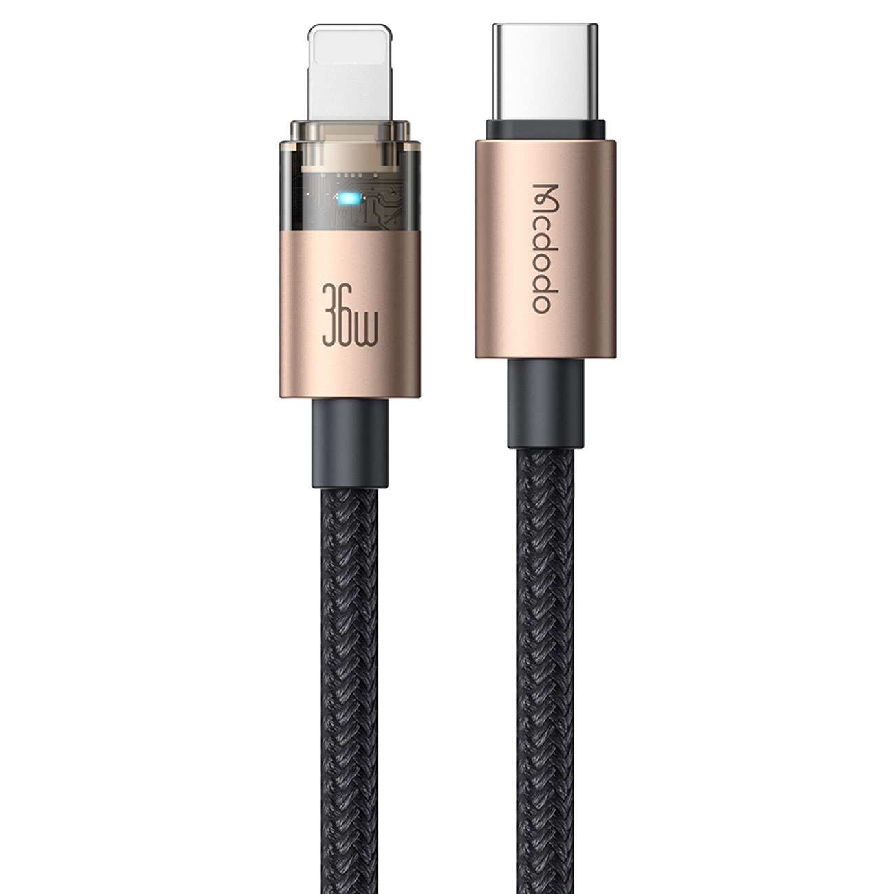 کابل شارژ سریع تایپ سی به لایتنینگ 36 وات 1.2 متری کارپلی مکدودو CA-694