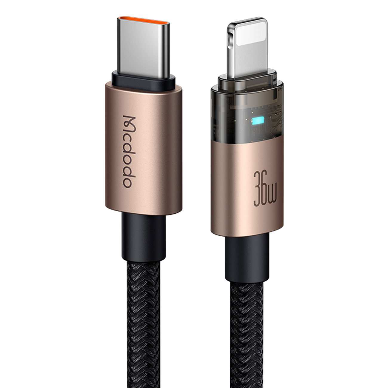 کابل شارژ سریع تایپ سی به لایتنینگ 36 وات 1.2 متری کارپلی مکدودو CA-694