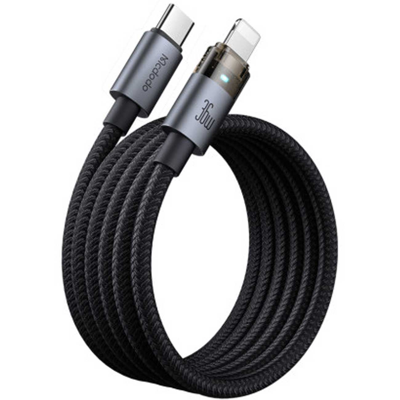 کابل شارژ سریع تایپ سی به لایتنینگ 36 وات 1.2 متری کارپلی مکدودو CA-694