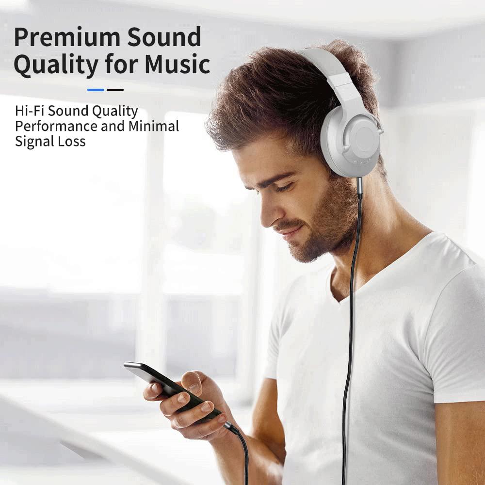 کابل تبدیل لایتنینگ به جک 3.5 میلی متری 2 متری الدنیو LSY82I