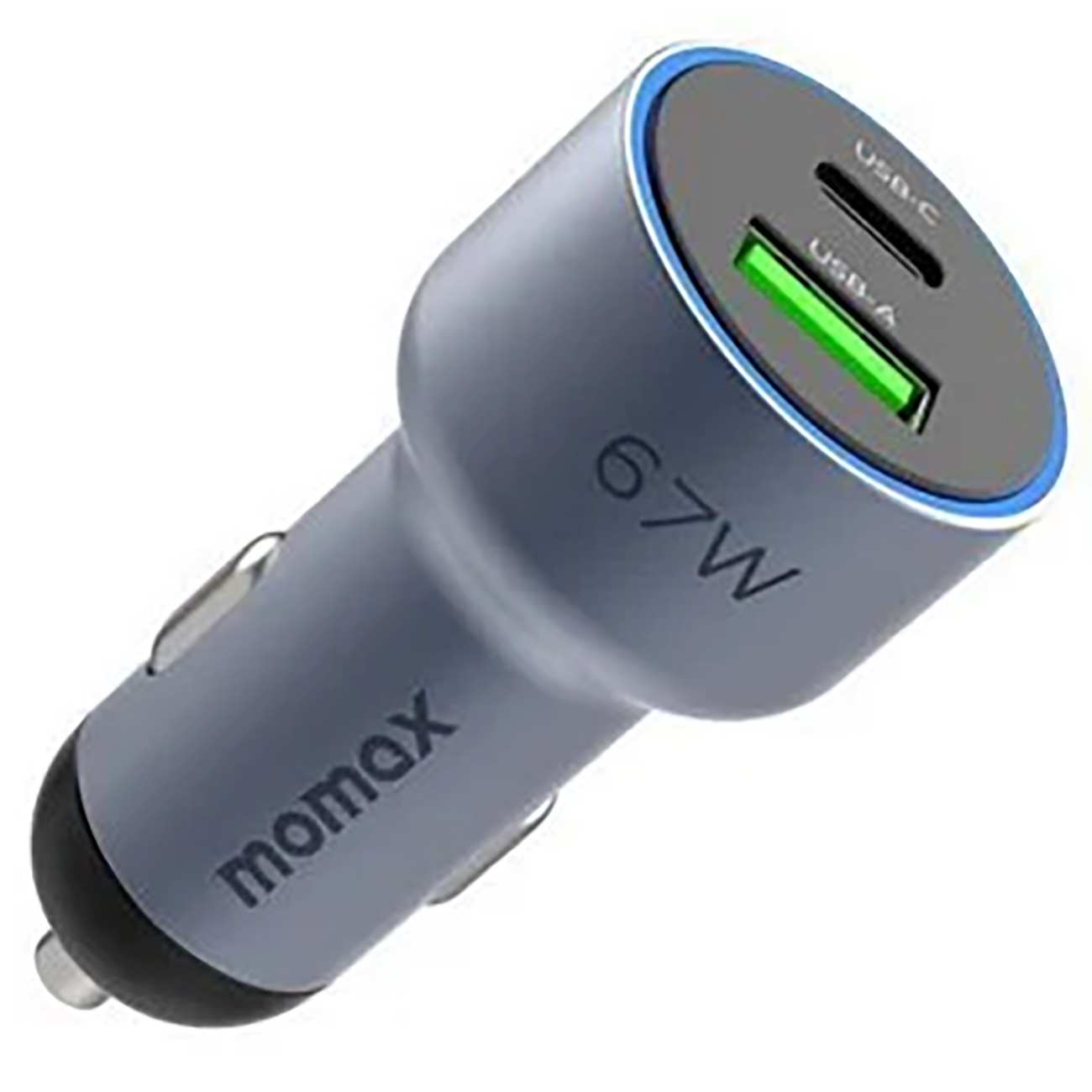 شارژر فندکی فست شارژ ماشین تایپ سی و یواسبی 67 وات مومکس UC16