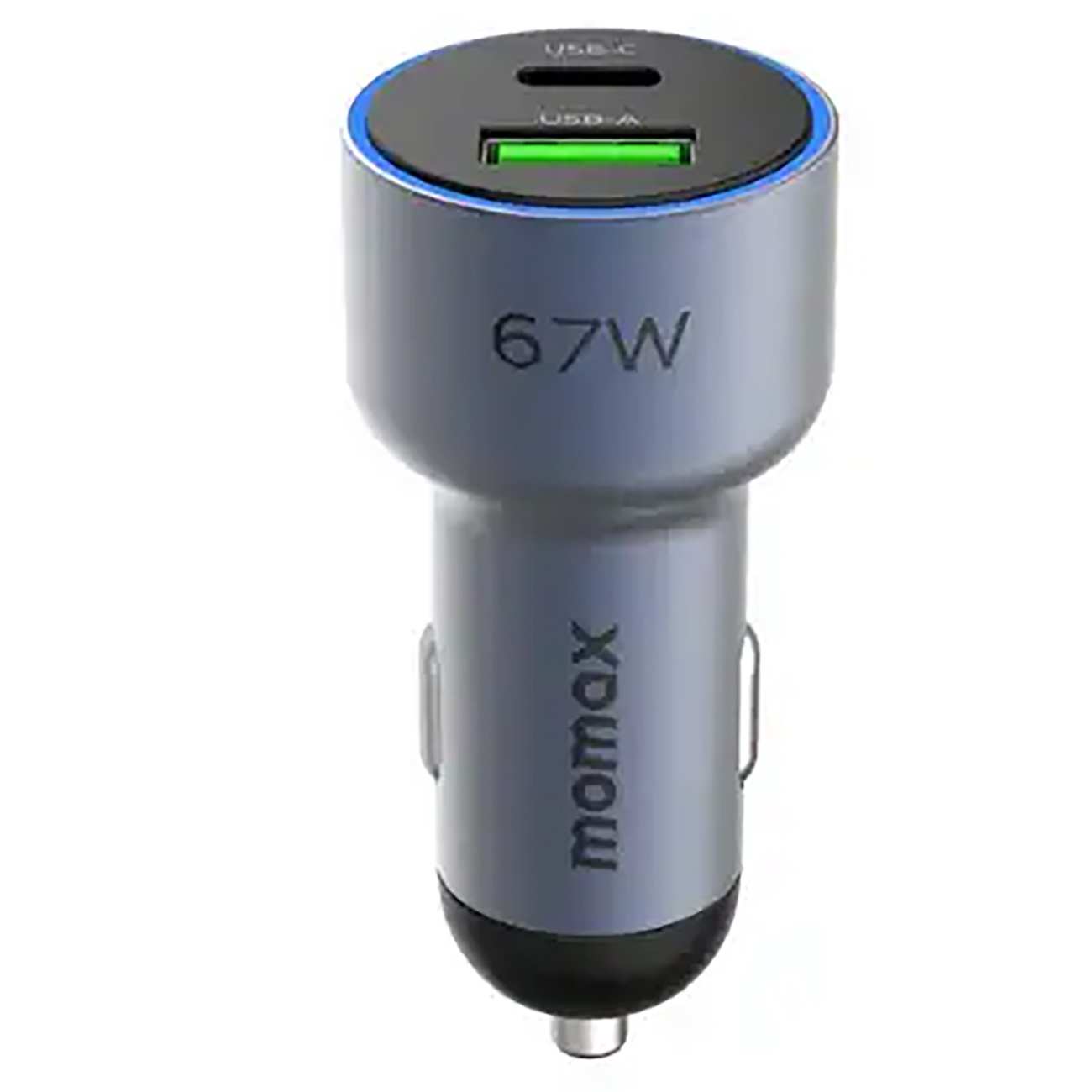 شارژر فندکی فست شارژ ماشین تایپ سی و یواسبی 67 وات مومکس UC16