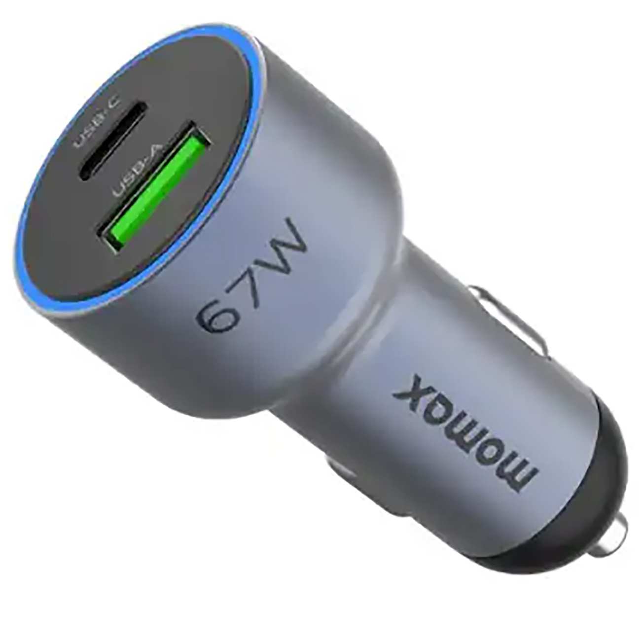 شارژر فندکی فست شارژ ماشین تایپ سی و یواسبی 67 وات مومکس UC16