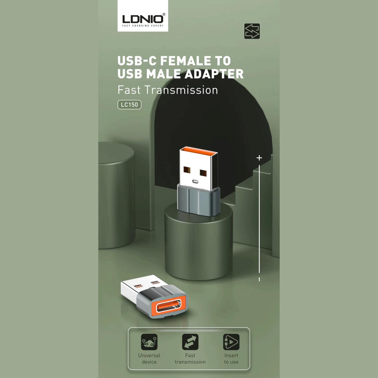 مبدل تایپ سی به یو اس بی الدنیو LC150