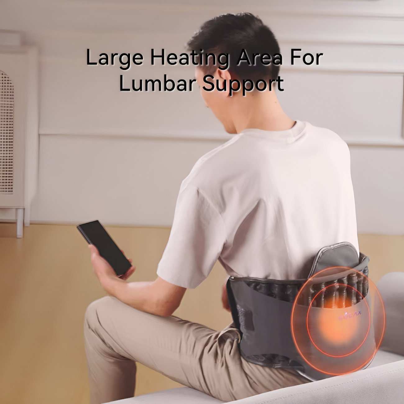 کمربند ماساژور گرافنی هوشمند گرمایشی شارژی شیائومی HA(Z)60-HMBDXM-01