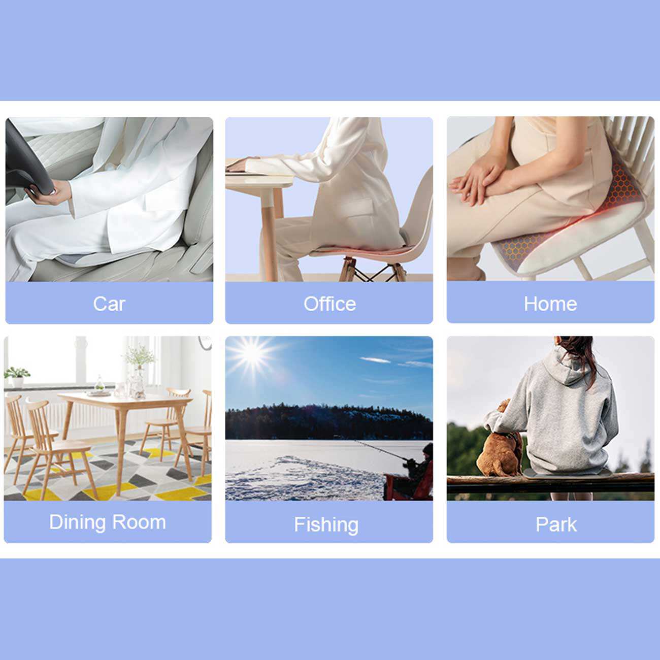 زیر نشیمنی صندلی گرمایشی گرافندار خودرو کولاکس MD10-01