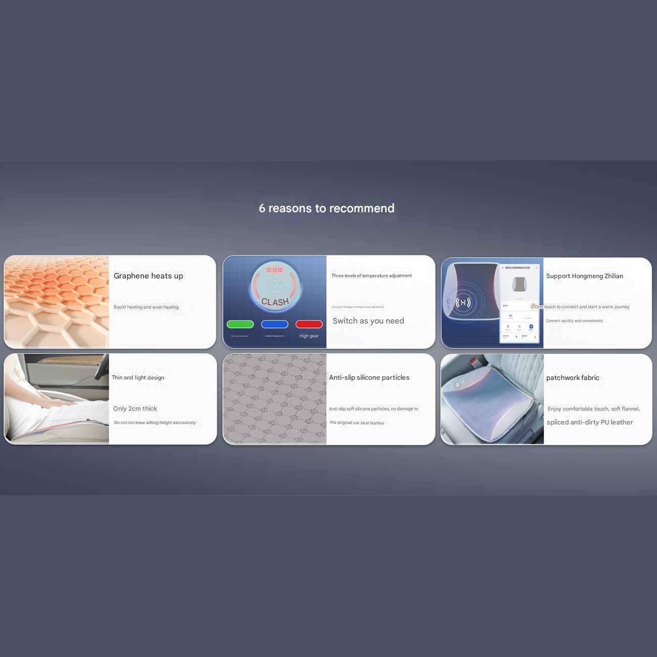 زیر نشیمنی صندلی گرمایشی گرافندار خودرو کولاکس MD10-01