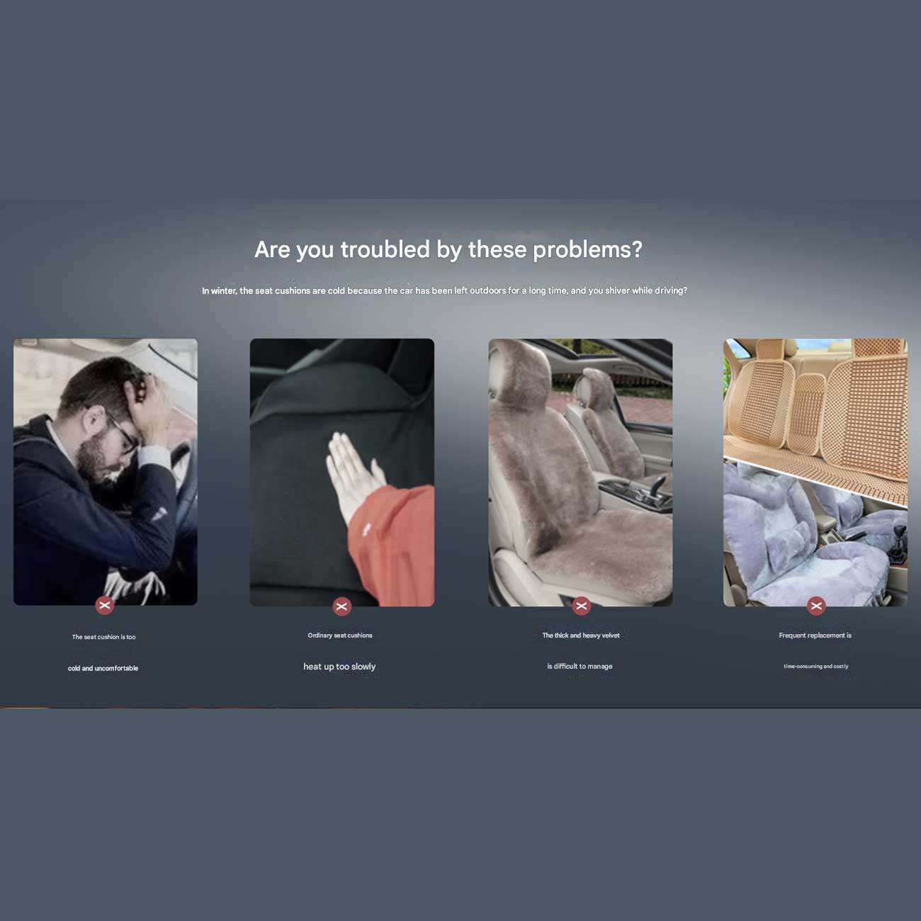 زیر نشیمنی صندلی گرمایشی گرافندار خودرو کولاکس MD10-01