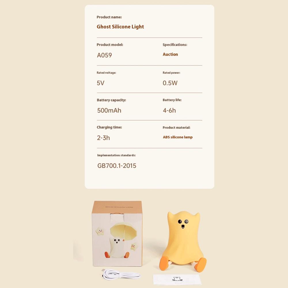 چراغ خواب فانتزی شارژی طرح شبح A059