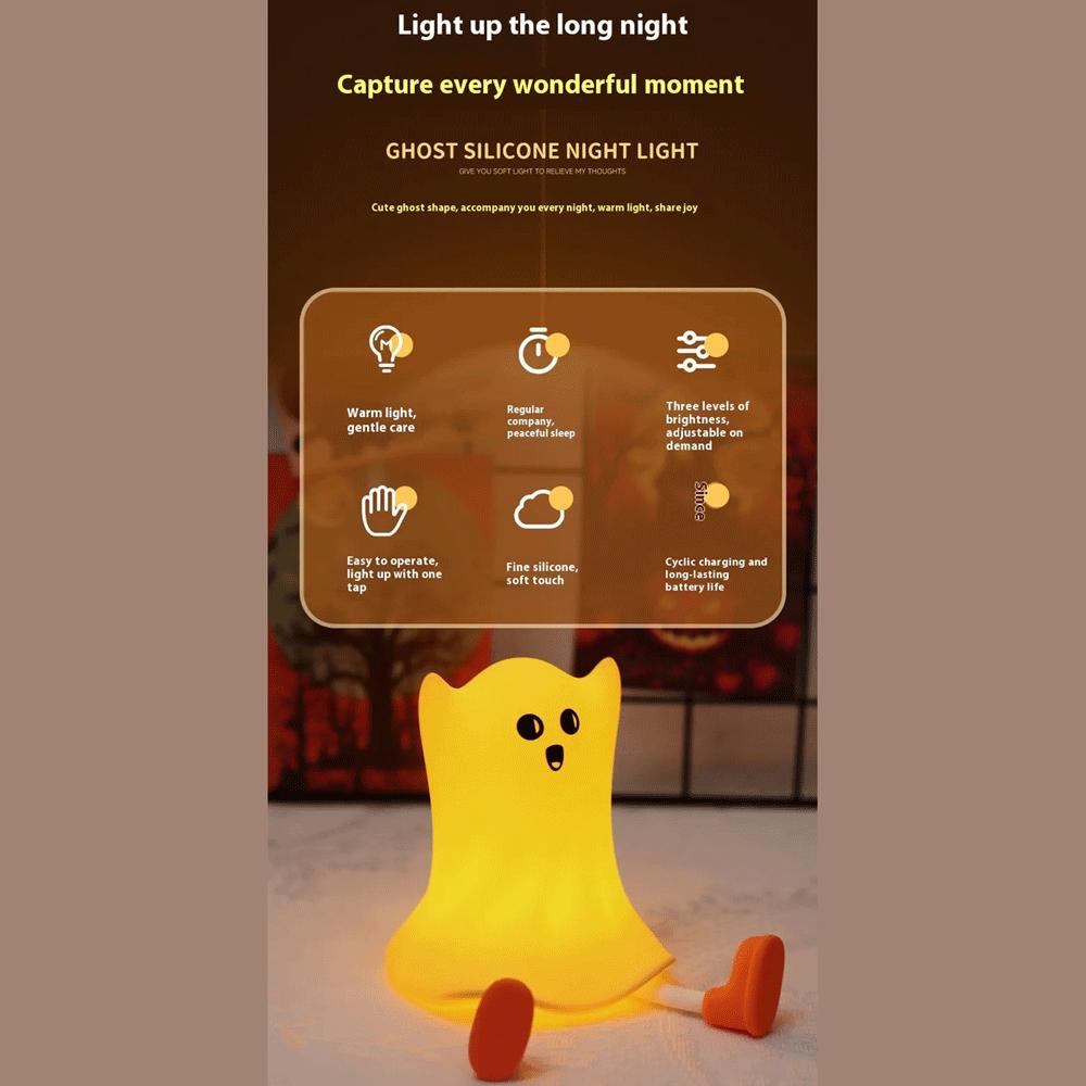 چراغ خواب فانتزی شارژی طرح شبح A059