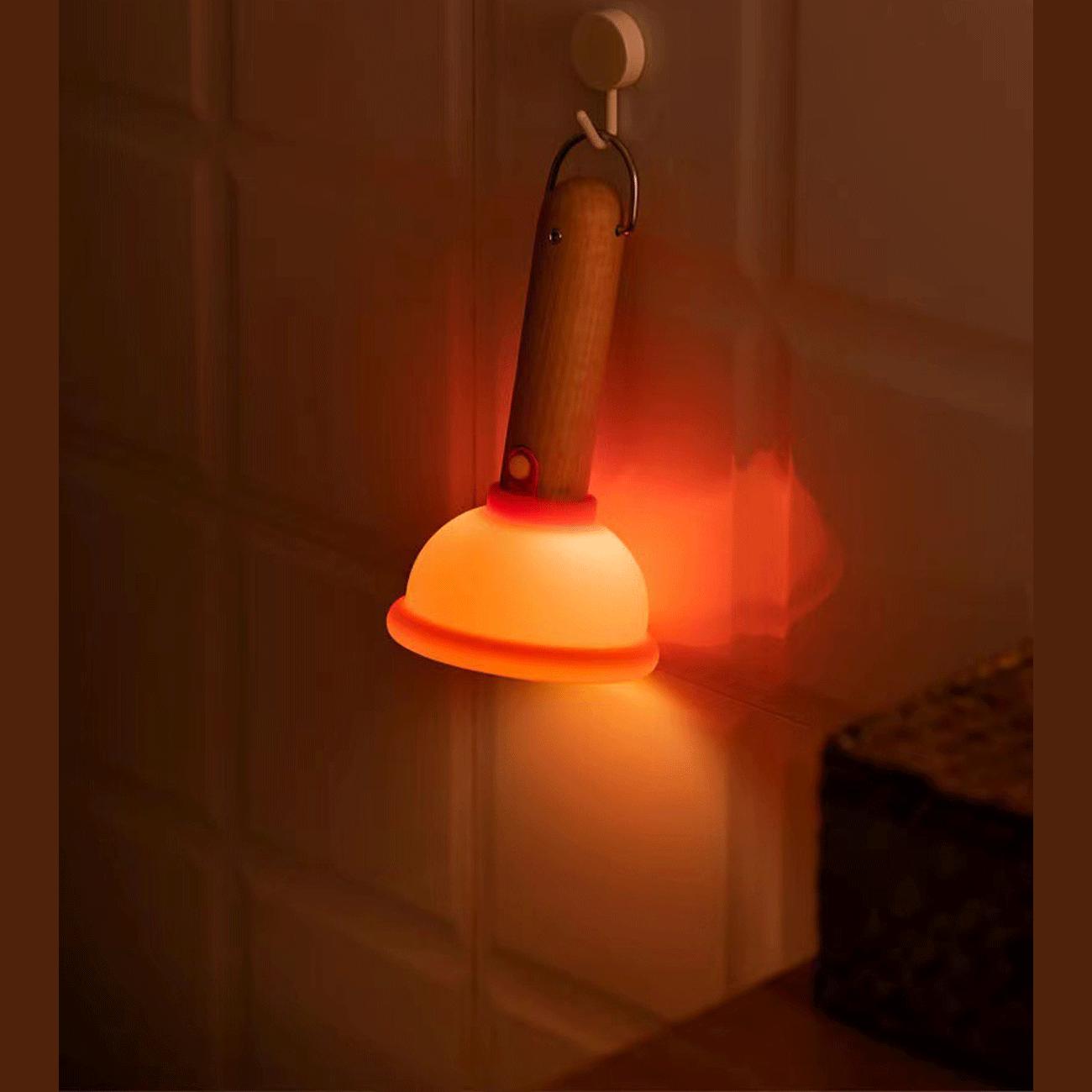 چراغ قوه و چراغ کمپینگ شارژی فانتزی سیلیکونی پیستونی DS-PLGR-01