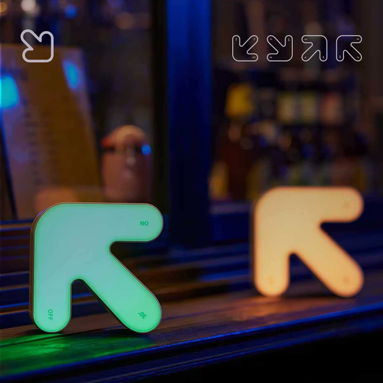 چراغ خواب فانتزی شارژی با طراحی فلش معکوس K-1700