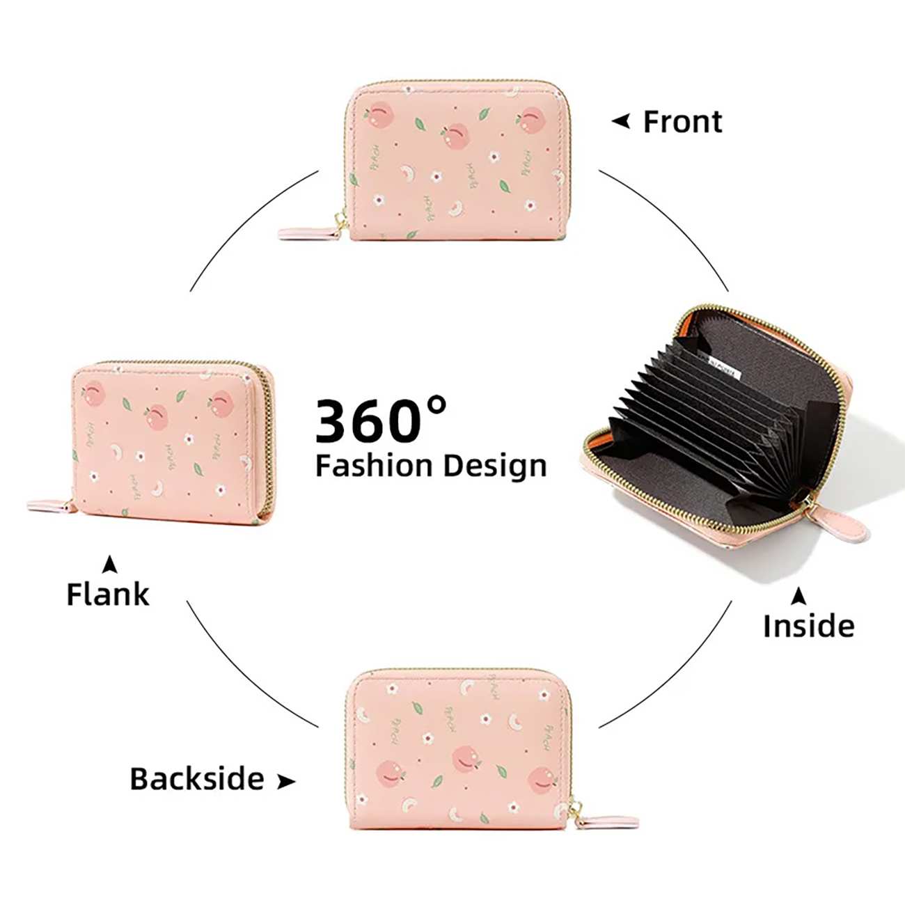 کیف پول دخترانه فانتزی زیپ دار تائومیکمیک y9294