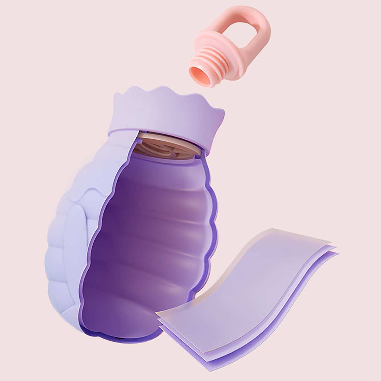 کیسه آب گرم سیلیکونی جوردن و جودی 260 میلی لیتری و 460 میلی لیتری JJ-WD0032