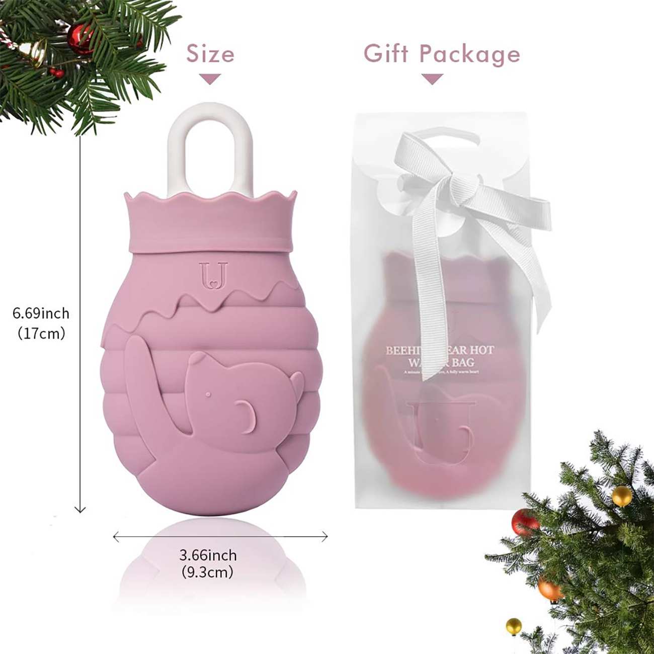 کیسه آب گرم سیلیکونی جوردن و جودی 260 میلی لیتری و 460 میلی لیتری JJ-WD0032