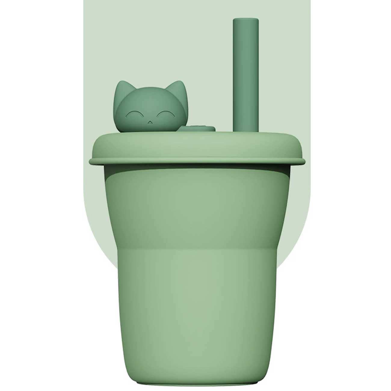 لیوان سیلیکونی فانتزی جوردن و جودی طرح بچه گربه KT054