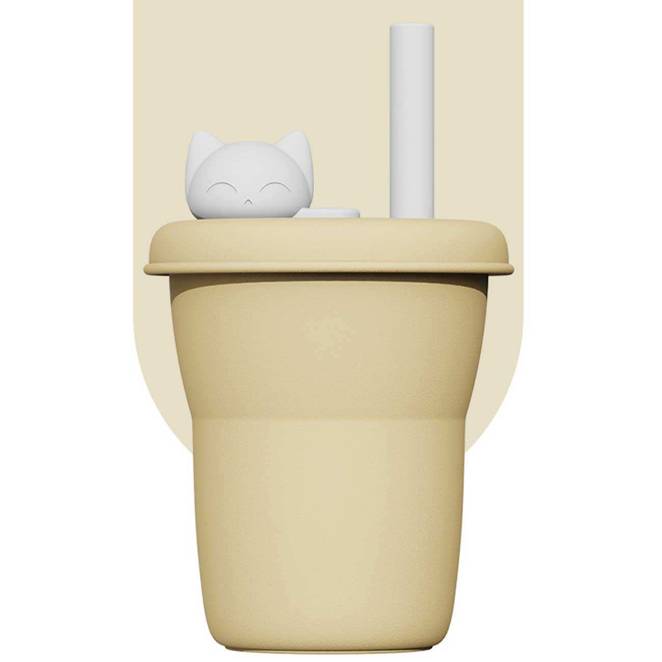 لیوان سیلیکونی فانتزی جوردن و جودی طرح بچه گربه KT054