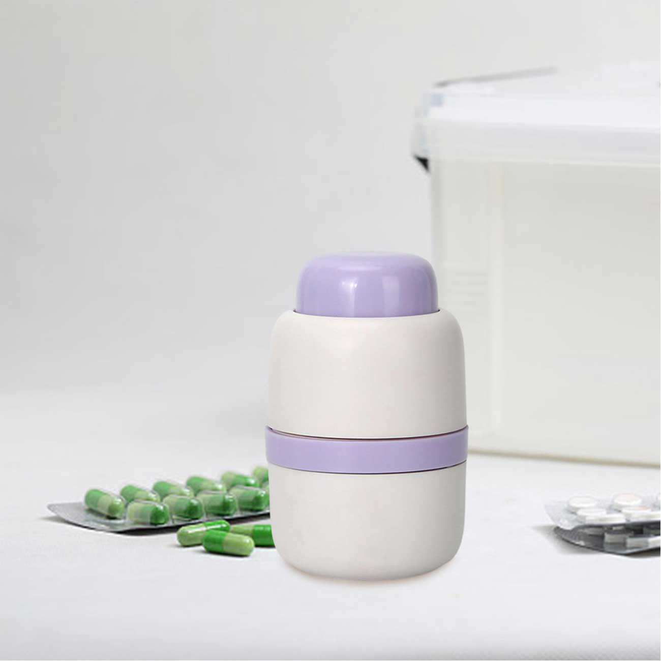 دستگاه برش قرص و جعبه نگهداری دارو قابل حمل مسافرتی جوردن و جودی TR022