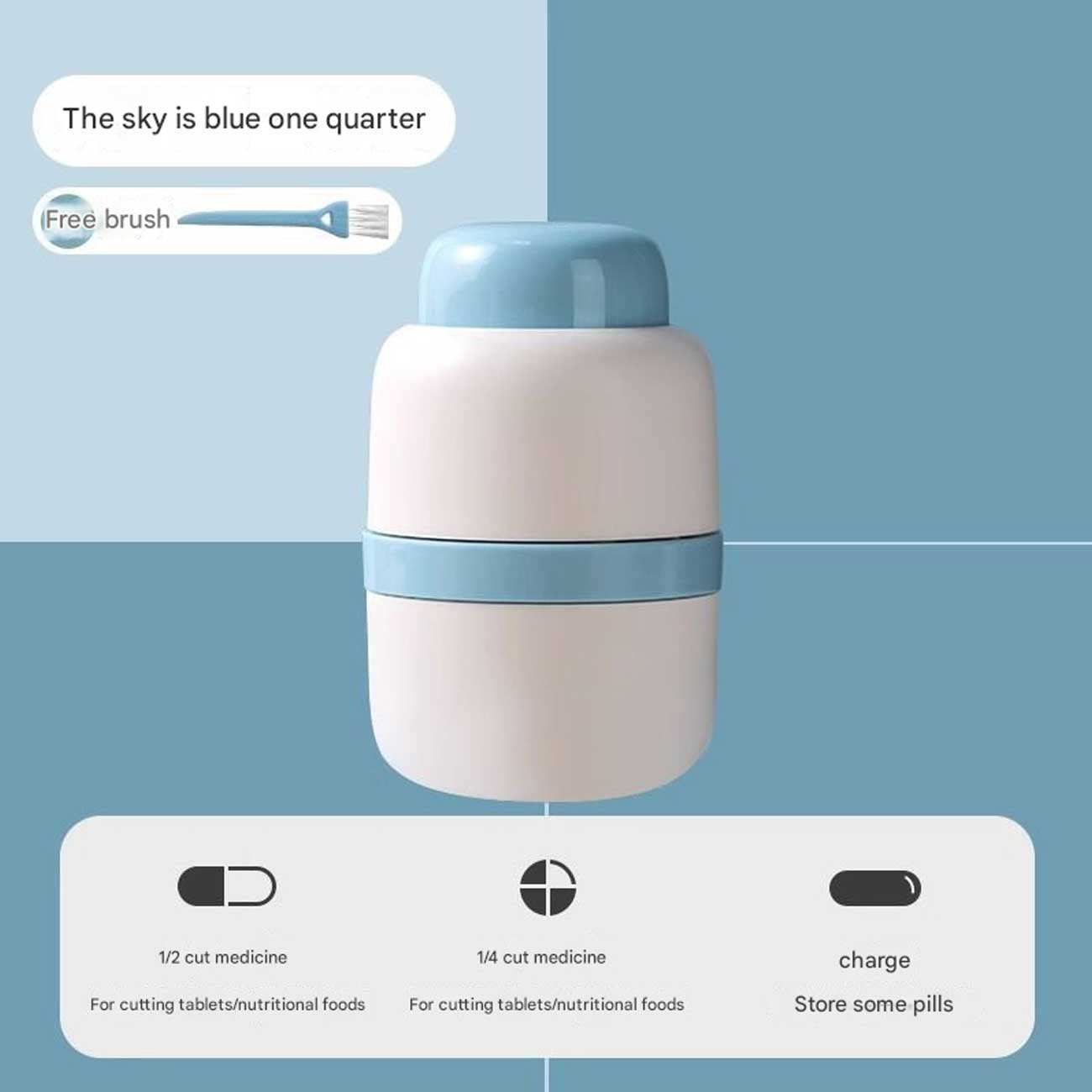 دستگاه برش قرص و جعبه نگهداری دارو قابل حمل مسافرتی جوردن و جودی TR022