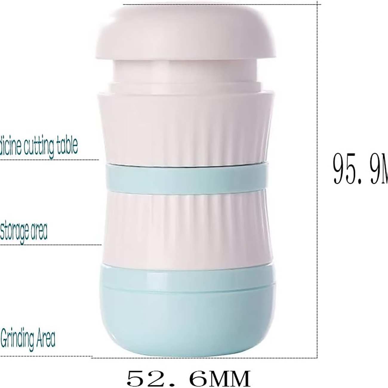 دستگاه برش قرص و جعبه نگهداری دارو قابل حمل مسافرتی جردن و جودی TR018